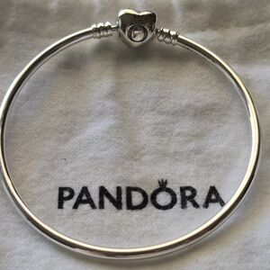 Pandora Silver Heart Clasp Bracelet